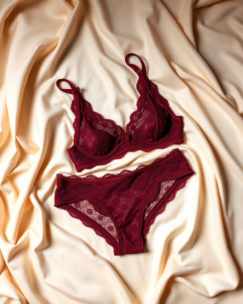 Wine Lace Chemise